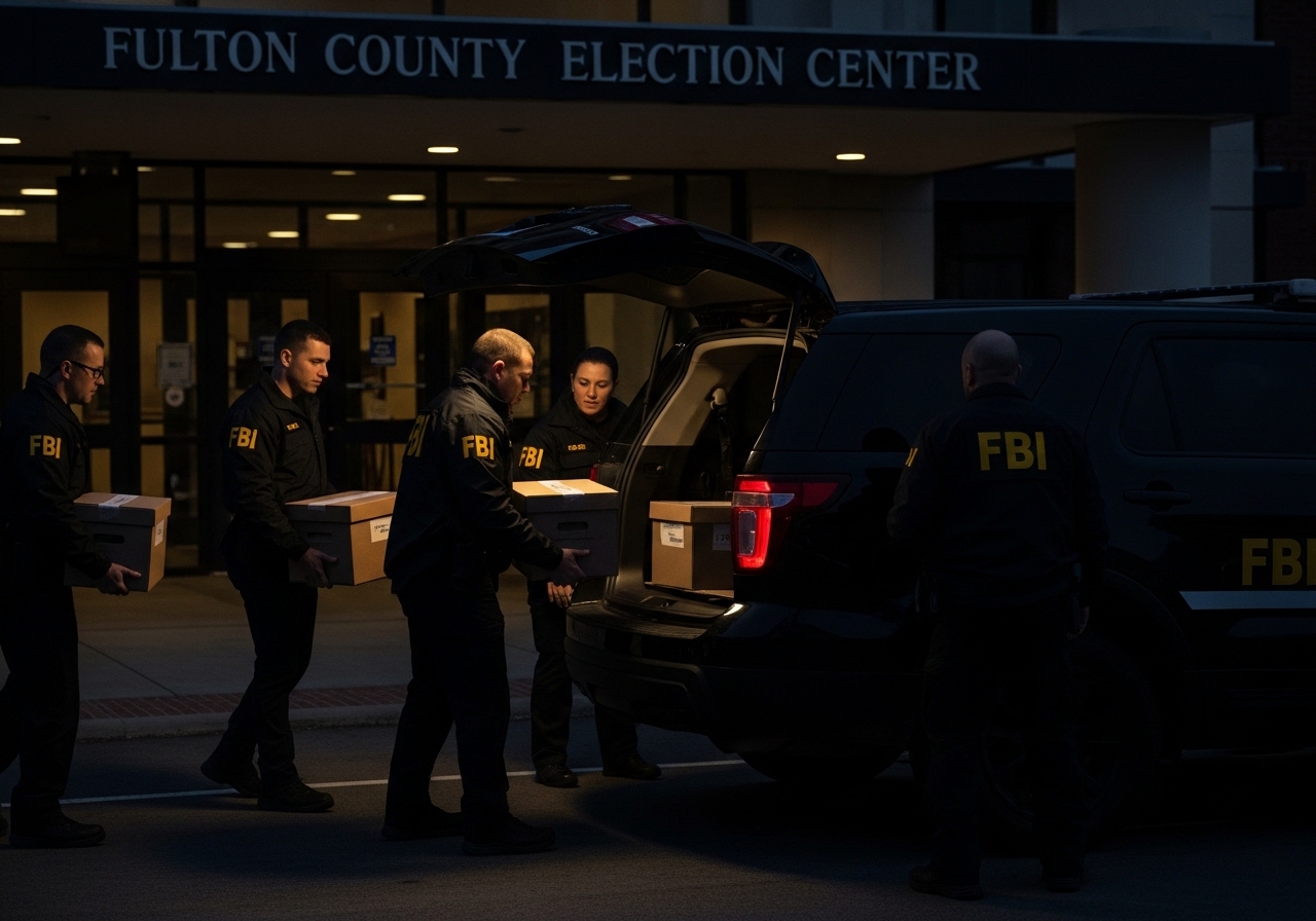 Tulsi Gabbard's Presence at FBI Raid of Fulton County Election Office Sparks Panic